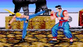 Virtua Fighter 2 1997 Sarah Playthrough 60 FPS SEGA Mega Drive  Genesis  iPlaySEGA