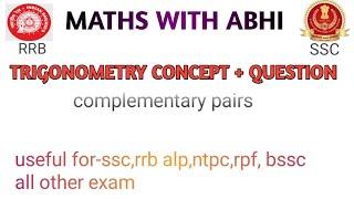 complimentary pairs question #ssc #rrb #rrbntpc #ssccgl #sscgd #rpf_new_vacancy_2024 rrbgroupd