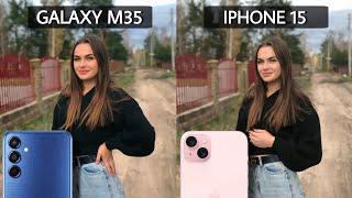 Samsung Galaxy M35 5G Vs iPhone 15 Camera Test Comparison