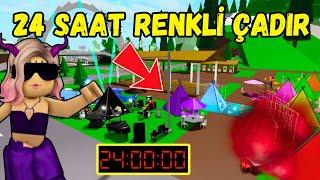 BROOKHAVENDA 24 SAAT RENKLİ ÇADIRARIGİLLERTUBA ARIROBLOX BrookhavenRPAYŞEM ECE ARI