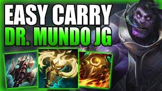 HOW TO CLIMB OUT OF LOW ELO EASILY WITH DR. MUNDO JUNGLE - Best BuildRunes Guide League of Legends