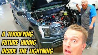 TEARING APART my new Ford Lightning electric truck made my mechanic WANT TO RETIRE??