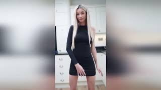 Epic Tiktok Challenges. Sheer transparent Dress