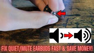 How to Fix ANY Quiet Earbud Improve Sound in Airpods and Galaxy Buds