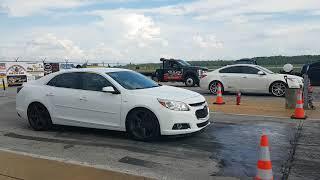 Tuned Chevrolet Malibu Turbocharged vs stock Buick Regal GS Turbocharged