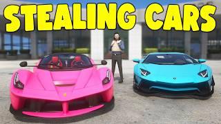 Selling Stolen Cars After Robbing Dealership.. GTA 5 RP