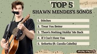 TOP 5 SHAWN MENDESS SONGS