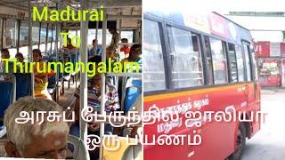 MADURAI  To  THIRUMANGALAM   BuS JOURNEY