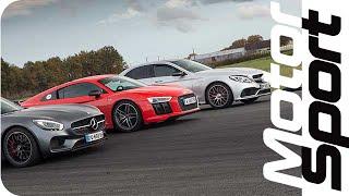 Drag Race   R8 V10 Plus  AMG GT S  C 63 S AMG