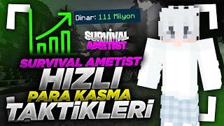 SURVİVAL AMETİST HIZLI PARA KASMA TAKTİKLERİ #2  CraftRise SurvivalAmetist