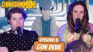 GUN DEVIL OVERPOWERED  Chainsaw Man Wife Reaction  Ep 1x5 “Gun Devil”