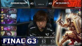 SSG vs SKT  Game 3 Grand Finals S7 LoL Worlds 2017  Samsung Galaxy vs SK Telecom T1 G3