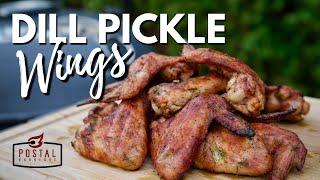 Dill Pickle Brined Chicken Wings - Smoked Chicken Wings Recipe