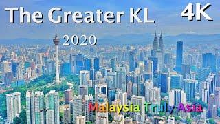 The Greater KL - 2020  Beauty of Malaysia Kuala Lumpur Klang Valley 4K Drone Aerial Scenic PJ KLCC