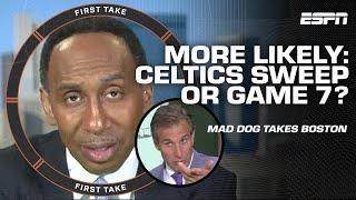CELTICS SWEEP COMING?  Stephen A. DISAGREES with Mad Dogs pessimism for Mavericks   First Take