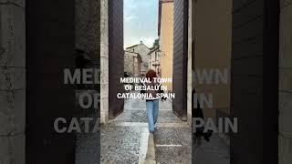 Medieval town of Besalú in Catalonia Spain #shorts #travel #spain