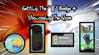 Getting The  Badge + Showcasing The Glove  Slap Battles Roblox