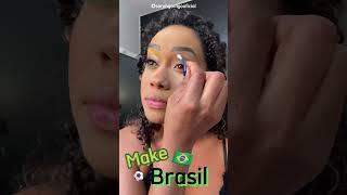 MAKE PARA A COPA️ #tutorial #maquiagem