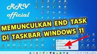 Tutorial Memunculkan End Task Agar Langsung Ada di Taskbar Windows 11