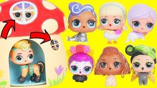 LOL Surprise Dolls Wrong Heads with Fuzzy Pets + Dress Up Lils Sisters  Toy Egg Videos