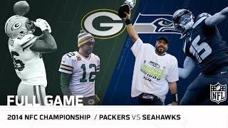 Packers vs. Seahawks 2014 NFC Championship Game  Aaron Rodgers vs. Russell Wilson  NFL Full Game