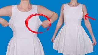 How to downsize the dress without any special sewing skills