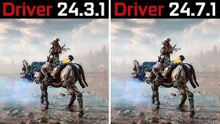 AMD Driver 24.3.1 vs AMD Driver 24.7.1 - Test in 7 Games RX 580