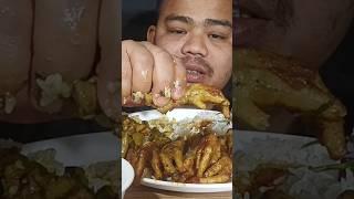 chicken feet curry and rice eating  #mukbang #chickencurry #shots #chickenfeet #chickenfeetcurry