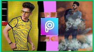 PicsArt INVISIBLE Clothes Photo Editing Tutorial  picsart line art photo editing