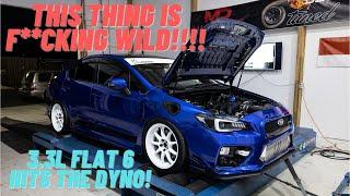 Turbo EG33 Subaru WRX STI Hits the Dyno THIS THING IS WILD