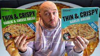 IS GARLIC BREAD BETTER WITH CHEESE??? - New at Iceland - Food Review - Frugal £1 Range - BUDGET FOOD