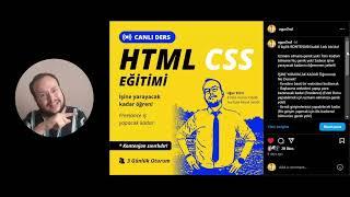 Canlı Ders HTML CSS Eğitimi 