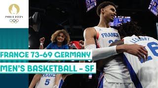 France defeat Germany  to secure a final spot in Mens Basketball  Paris 2024 Highlights