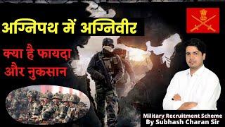 अग्निपथ में अग्निवीर  अग्निपथ का क्या फायदा और नुकसान  Military Recruitment Scheme By Subhash Sir