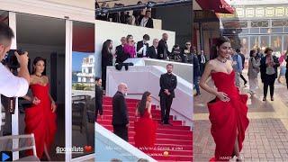 Bomb hande on the red carpet of the festival Her beauty captivated everyone