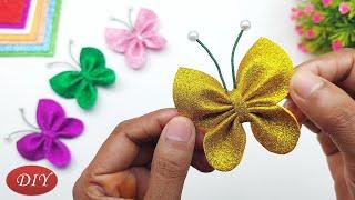 DIY Glitter Foam Butterfly Making Tutorial  Glitter Foam Sheet Craft Ideas