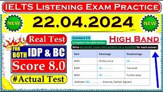 IELTS LISTENING PRACTICE TEST 2024 WITH ANSWERS  22.04.2024