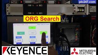 Keyence KV-Nano & Mitsubishi Servo ORG Search Tutorial