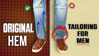 Shorten Your Jeans EXACTLY Like The PROS In Minutes