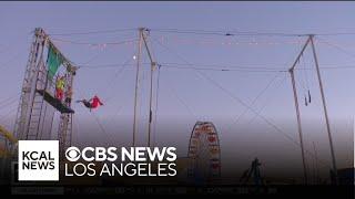 Flying high at the Santa Monica Pier Trapeze School  Lets go Places