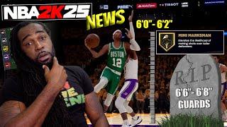 ITS OVER FOR TALLER PLAYERS IN NBA 2K25  NBA 2K25 NEWS GURU