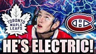 LANE HUTSON IS ABSOLUTELY ELECTRIC MONTREAL CANADIENS VS TORONTO MAPLE LEAFS PROSPECTS REVIEW