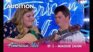 Maddie Zahm The MOST INSPIRING Duo Audition Ever  American Idol 2018