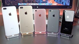 Apple iPhone 7 vs 7 Plus Unboxing & Review All Colors