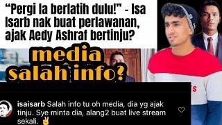 siapa yang start dulu  aedy ashraf  atau  isa isarb ajak tinju?