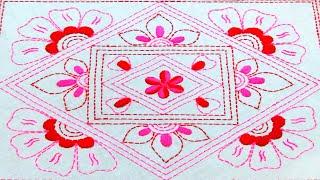 Simple Nakshi kantha design stitch-135hand embroiderynokshi katha stitchনকশী কাঁথা সেলাই