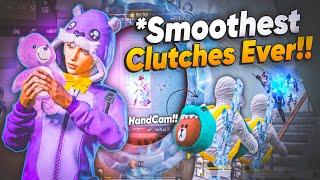 Smoothest Clutches Ever on iphone13 with 4 finger Handcam  BGMI