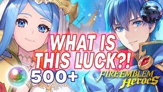 LUCKIEST IVE EVER BEEN?  Emblem Marth and Mythic Lumera Summoning Session  Fire Emblem Heroes