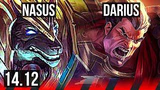 NASUS vs DARIUS TOP  1315 9 solo kills Godlike 35k DMG  EUNE Master  14.12