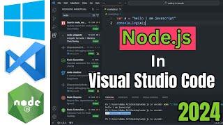 How to install Node.js in VS Code on Windows 10  11 In Hindi  2024 #nodejs #npm #vscode